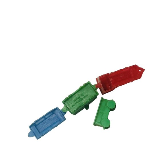 Toy Train Cars Plastic Giant Hong Kong Miniature Engine Coal Green Red Blue - Picture 11 of 16